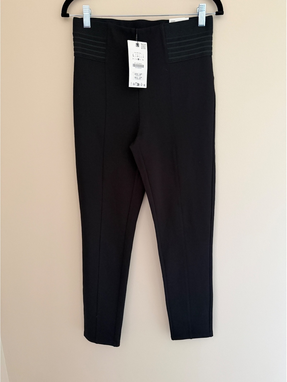 NWT ZARA high rise leggings, large $36